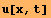u[x, t]