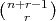 (n+r-1)
   r
