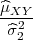 ^μXY--
 ^σ22