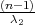 (n-1)
-λ2--