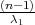 (n-1)
-λ1--
