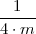 --1--
4 ⋅m