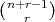 (n+r-1 )
   r