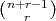 (n+r-1)
   r